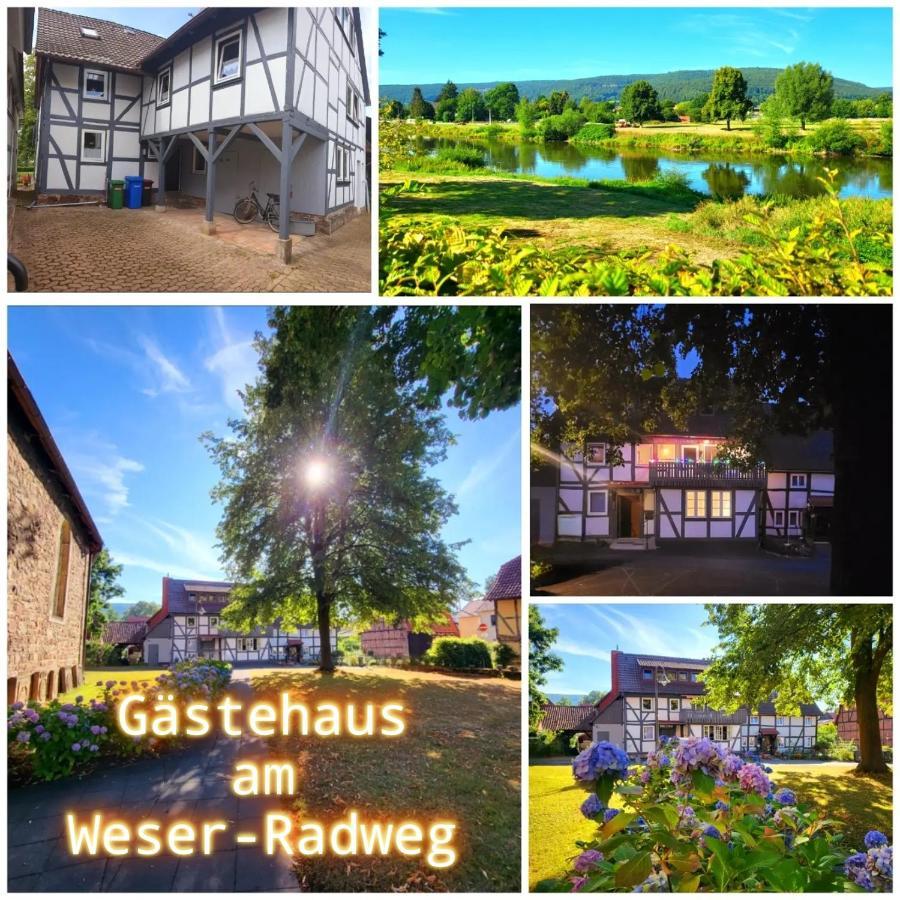 Gaestehaus Am Weser-Radweg Munden  Exterior photo